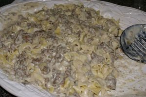 What’s on the Menu – Beef Stroganoff